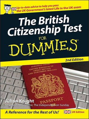 cover image of The British Citizenship Test For Dummies